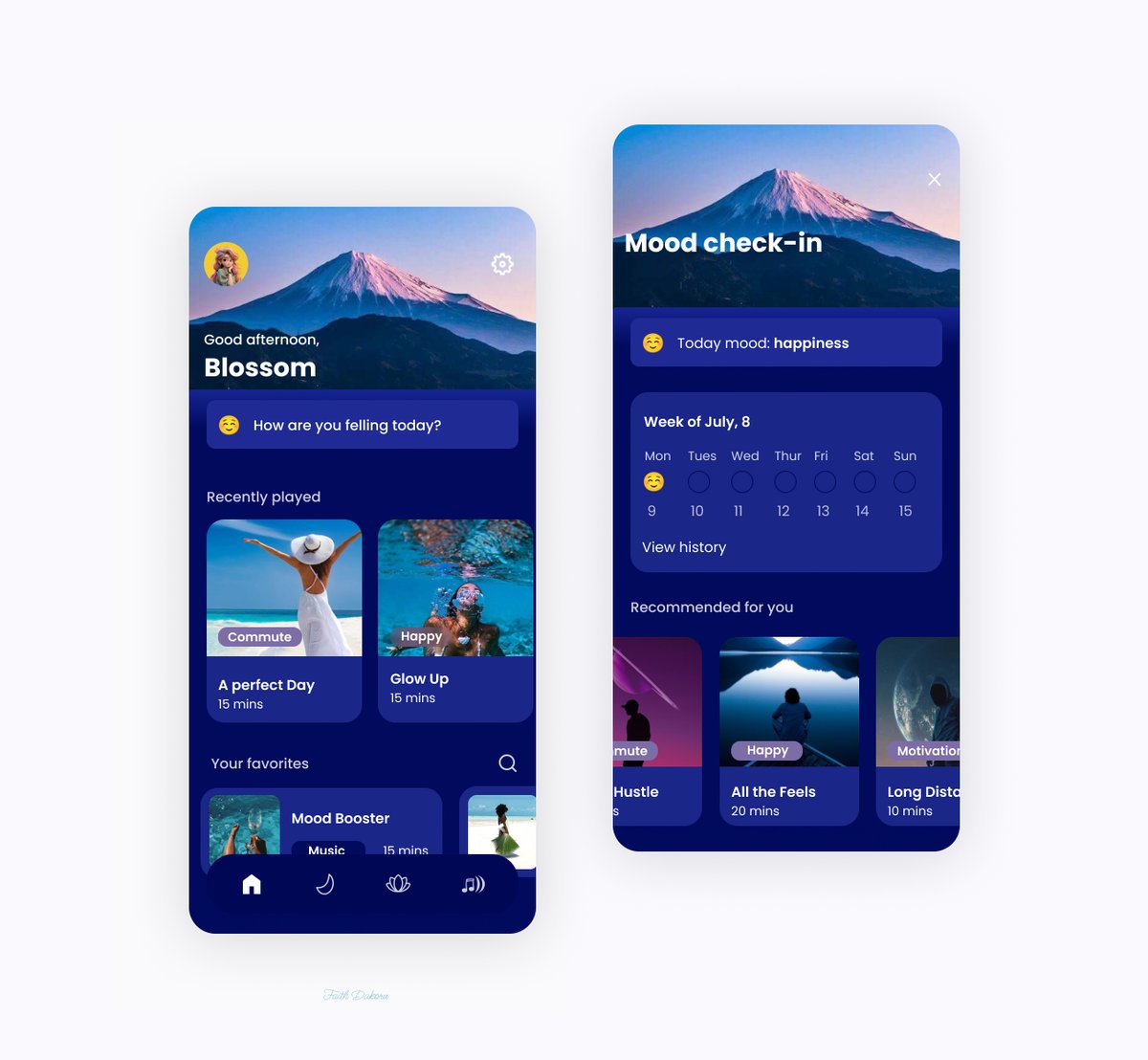Calm mobile App Redesign