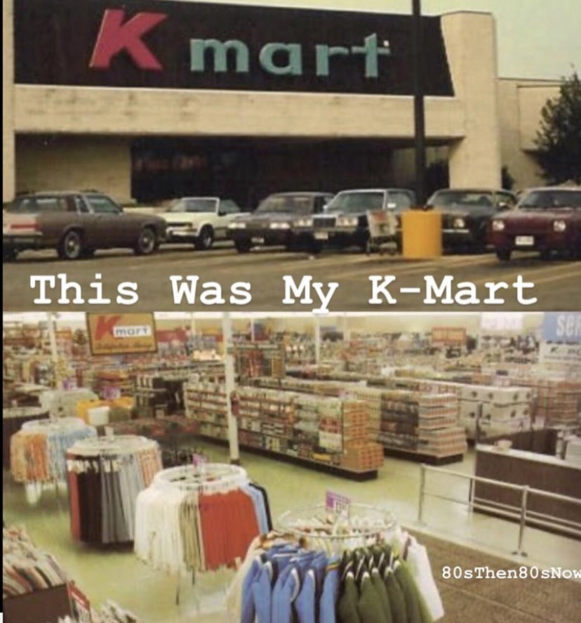 80sThen80sNow's tweet photo. It’s Amazing to Think At One Point K-Mart Was One of the Biggest Stores Ever…. And Now it’s Gone.  What Memories Do You Have of It?

#KMart #DepartmentStore #Clothing #Furniture #Toys #1980s https://t.co/OvlGu6xjpH