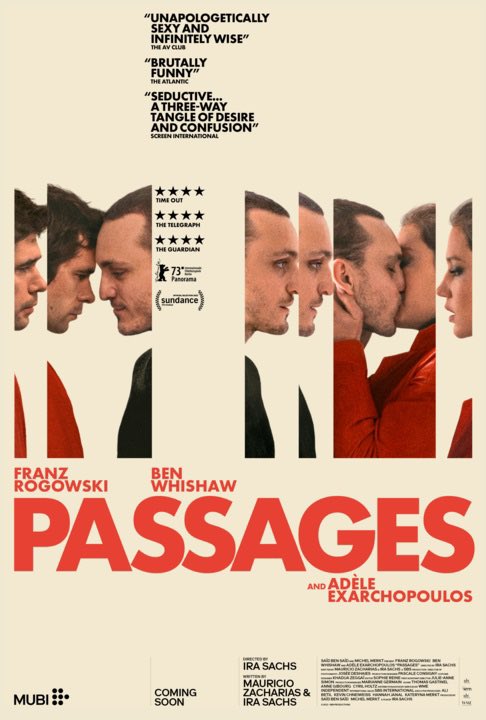 Just adored PASSAGES by Ira Sachs at #SundanceLondon! Sexy, funny, moving exploration of what happens when your desires take you in all directions… also lost it when Sachs mentioned that the opening scene was inspired by footage of Maurice Pialat torturing an extra on POLICE 😭