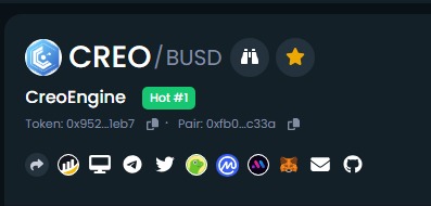 creo_engine's tweet photo. Guess who's still #Hot1 token at #DEXTools 🤩 Proud to see $CREO on top and staying strong 🚀

#LFG #creoengine #dextools https://t.co/LjH4TlgoFS