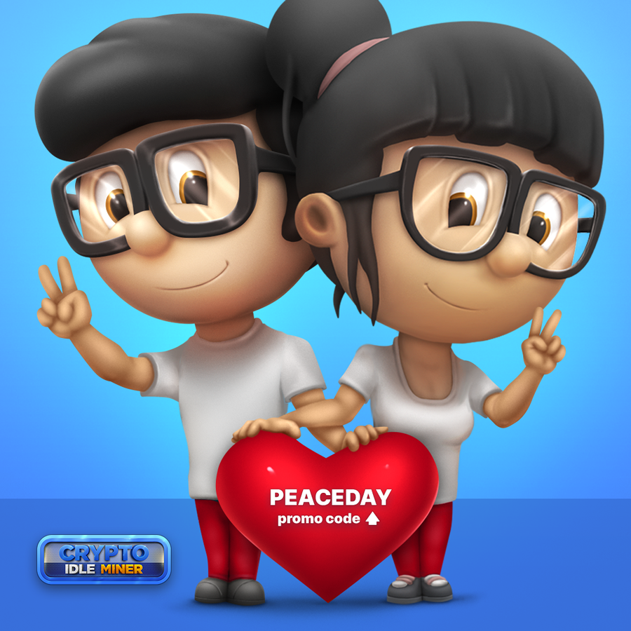 Join us in celebration of International Peace &amp; Love Day! ✌️❤️
New Event is about to begin, spreading positive energy! 🚀 ✨

☮️ PROMO CODE: PEACEDAY ☮️

#PeaceAndLove  #PlayToEarn