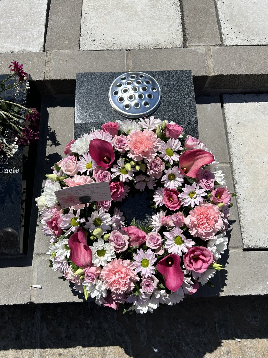 Horner1Jason's tweet photo. Yesterday we laid my mother in her final resting place. Sleep tight Mam, we miss you everyday xxx. https://t.co/mmJkdONZeU