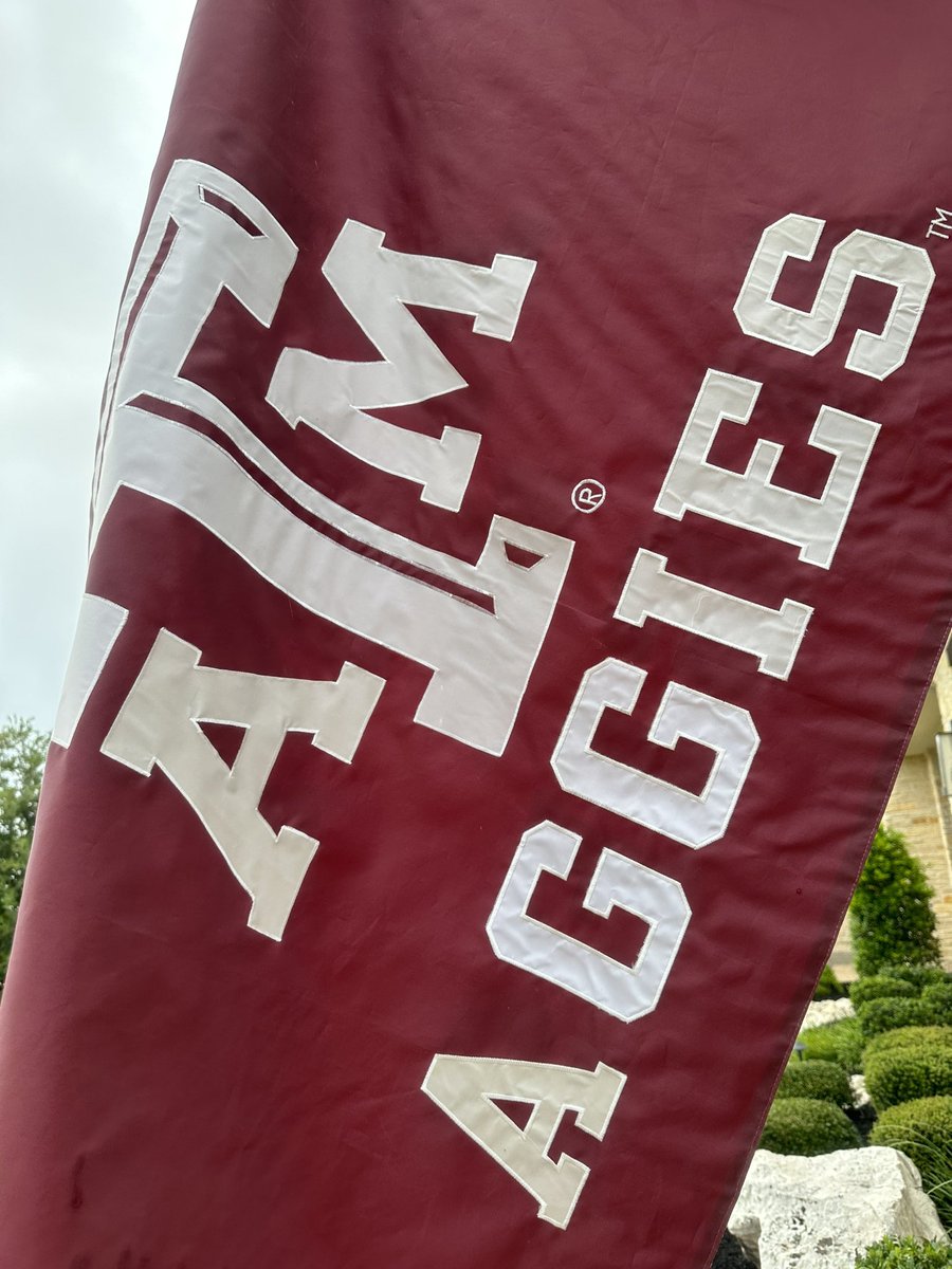 Flying @AggieFootball game day flag in honor of @Coach_TPrice as we celebrate his life, legacy as a husband & father, & mentor of young men through college football. Join us as we honor him during his memorial service. HERE.