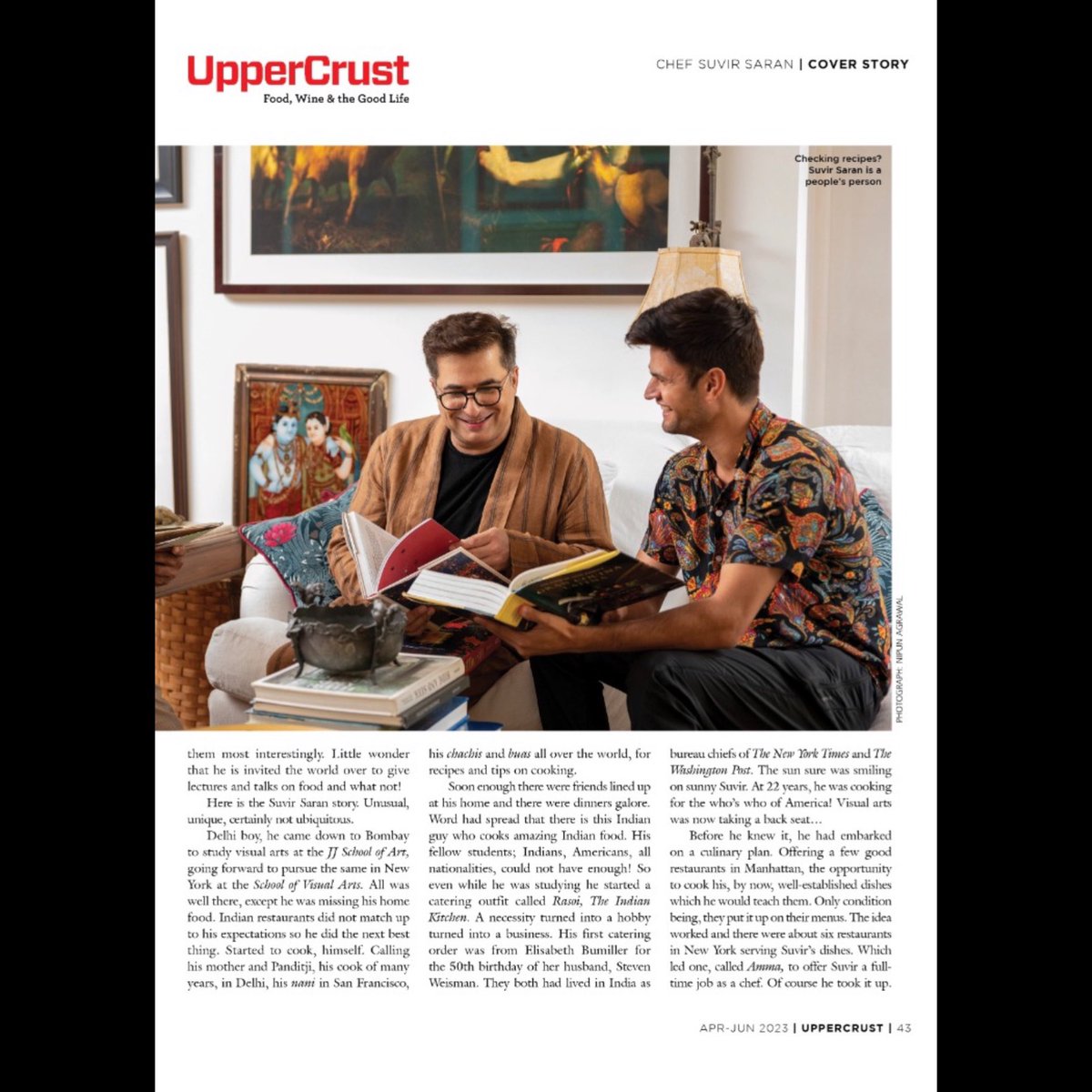 suvirsaran's tweet image. Excited about being the #CoverBoy for #UpperCrust
My #mom , #GunjanKhannaBansal of #PandaWokk , @VardaanMarwah , my #siblings and #Indian #home #cooking get called out as being my #inspiration and supoort, which made me most happy. 🙏

beta.uppercrustindia.com/online-edition…