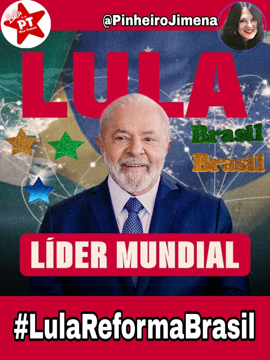 #LulaReformaBrasil O Presidente Lula é o #MestredaArte de fazer #política.Ele tem o #dom singular. Além do carinho e do #respeito tanto no Brasil, quanto no mundo.Viramos a #PáginaEstragada da história e estamos a reescrever uma história nova e de #pujança para todos brasileiros.