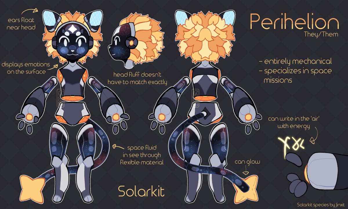 made a new creachure
they are a mechanic and research assistant on a space station!
