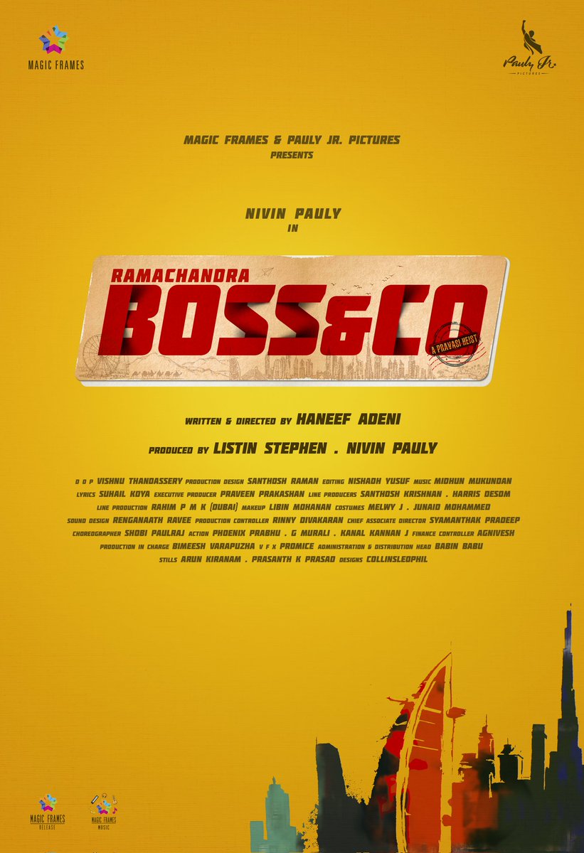 #NP42 Titled as #RamachandraBossAndCo

#BossAndCo #NivinPauly