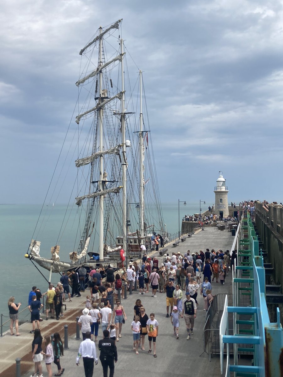 mike6ft6's tweet photo. Thalassa finally arrived at Folkestone harbour
#folkestone #folkestoneNCI #tallships #NationalCoastWatch https://t.co/SE9A3ZrHAg