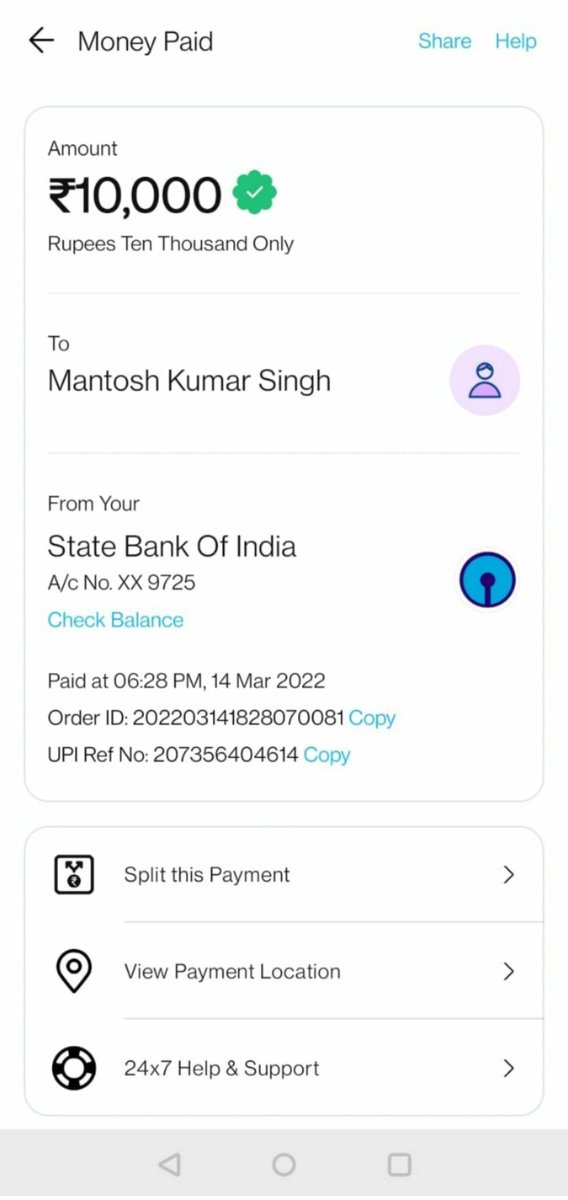 nihalgupta012's tweet photo. @Paytm @Paytm @Paytmcare @vijayshekhar 

It is proved that you cannot do any legal action for refunding my money .and bow some of your agents closed my case forcefully

So paytm you had eaten my 10000
Finally 
All details are attached https://t.co/QJPjGNIV5F