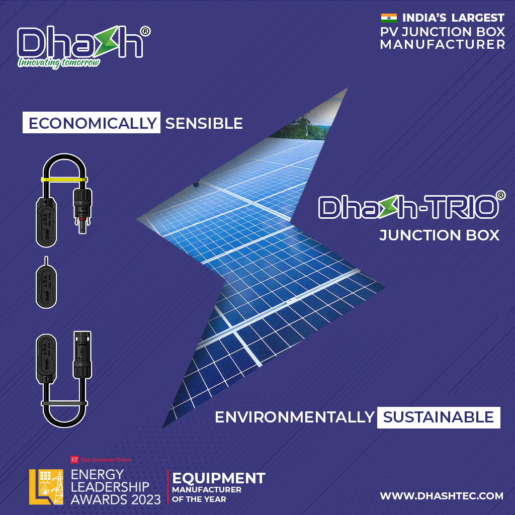 DhaSh TRIO®Junction Box - The Future Ready Junction Box.

#pvsolar #solarenergy #junctionbox #DhashTRIO #Dhashpv #innovation #solarproducts #solarenergysolutions