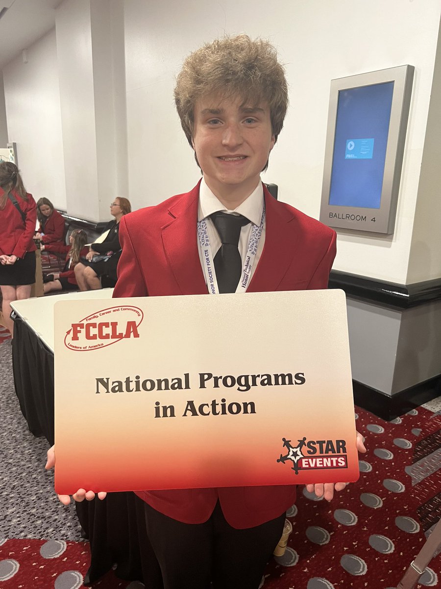🎊 Congratulations to Grant Hubley who placed 1st in the Nation for his National Program in Action project! 🎊 <a href="/NationalFCCLA/">National FCCLA®</a> <a href="/FCCLAOhio/">Ohio FCCLA</a>  <a href="/pentacareerctr/">Penta Career Center</a> <a href="/GladieuxJerry/">Jerry Gladieux</a> <a href="/awlshs/">A. W. High School</a>
