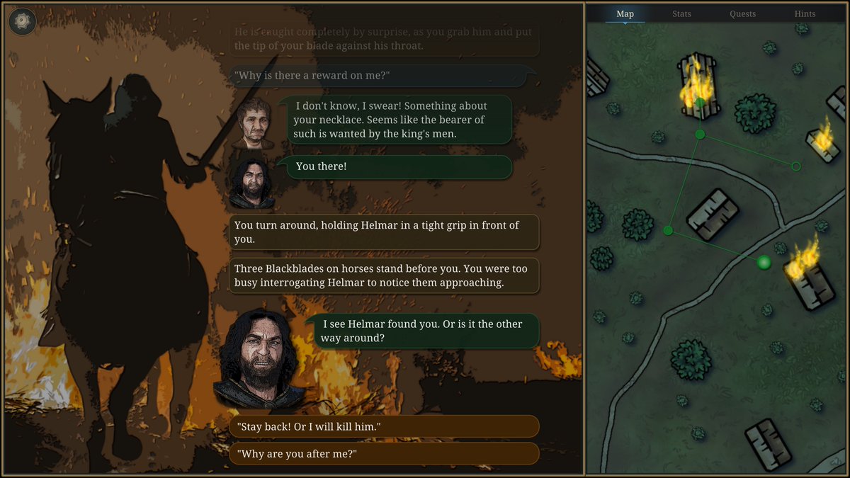 FabletreeDk's tweet image. Serania - Path of the Scion is an enhanced text-based RPG coming to the PC!
Completely rewritten from the popular mobile version, with an extended story and new features.

Wishlist here: store.steampowered.com/app/2022700/Se…

#screenshotsaturday #indiedev #indiegames #textgame #visualnovel