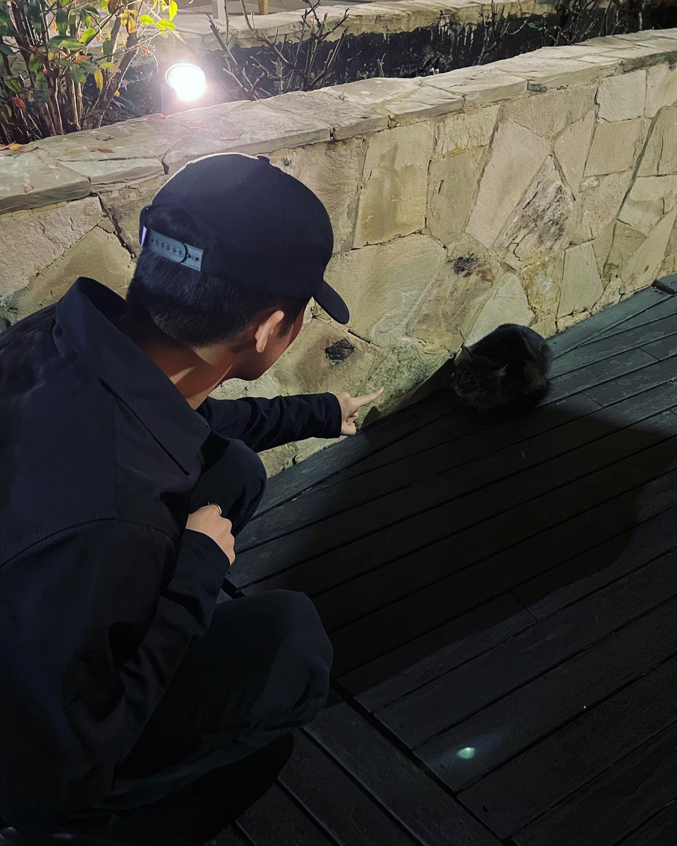 visionofkiss's tweet photo. Mark found a stray cat outside😲#markjohn https://t.co/c8xJkNkGRb