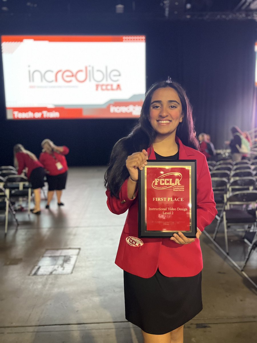 🎊 Aradhya Muthumula placed 1st in the Nation  for her project Instructional Video Design! 🎊 Congratulations!!! 

<a href="/NationalFCCLA/">National FCCLA®</a> <a href="/FCCLAOhio/">Ohio FCCLA</a>  <a href="/pentacareerctr/">Penta Career Center</a> <a href="/GladieuxJerry/">Jerry Gladieux</a> <a href="/awlshs/">A. W. High School</a>