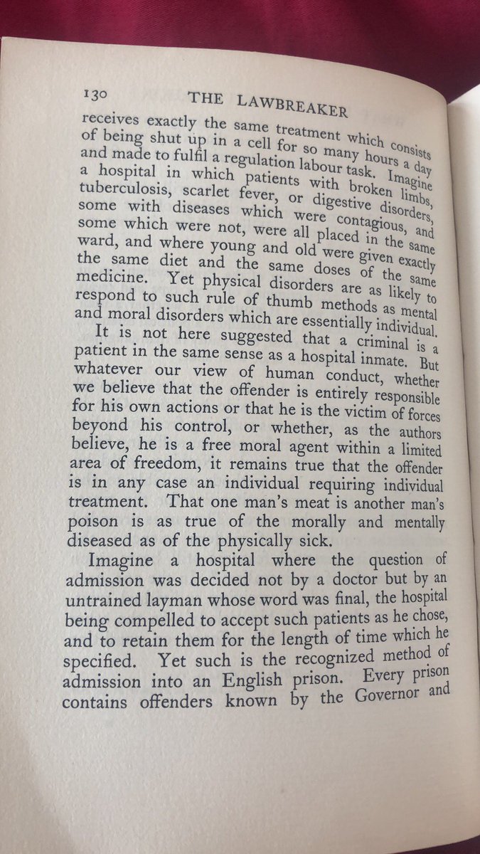Depressing that so many of the same points about the failure of our prisons have been being made by many for so long. My grandparents wrote this nearly 100 years ago, I hate to think what they would think if they knew today’s situation <a href="/PRTuk/">Prison Reform Trust</a> <a href="/TheHowardLeague/">The Howard League</a>