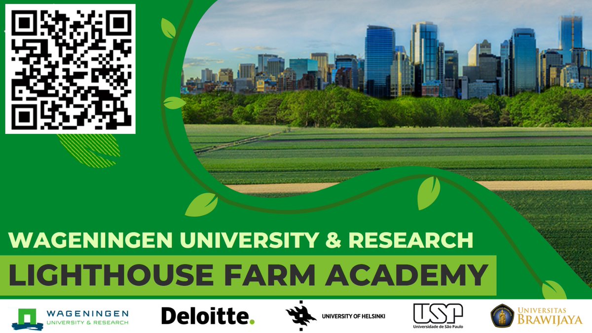 Interested to learn more about our Lighthouse Farms and the science-checked  lessons we have learnt from them on a resilient Future for Farming and Food? Be the first to sign up for our Lighthouse Farm Academy (professional edu), opening this autumn:
wur.nl/en/show/lighth…

6/6