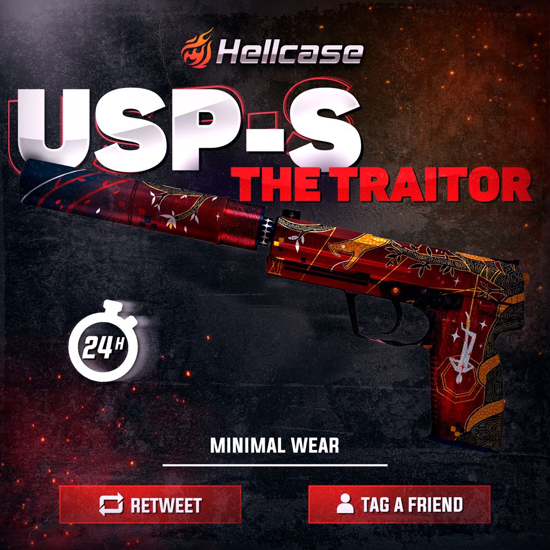 hellcase's tweet photo. 🎁 FAST GIVEAWAY 🏁

👇 Tag Your Best Friend &amp; Like
🚀 Follow us
🔥 Retweet this post
😎 The winner of the previous giveaway is @Blackburn09bb 

#hellcase #csgo #cs2 #csgoskin #csgoskins #csgoskinsgiveaway #csgocases #csgocase #hellcasegiveaway #csgoskinsfree #csgoskinsgiveaway https://t.co/P5OaxqcqCe