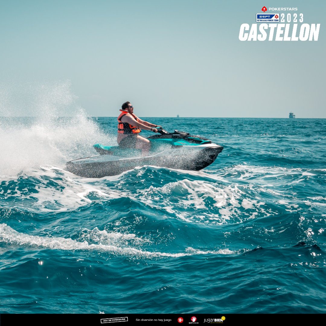 PokerStarsSpain's tweet photo. Hoy hemos amanecido con la última sesión de Jet Ski del #ESPTCastellón 

Han sido tres jornadas muy divertidas en las que los jugadores han tenido la oportunidad de disfrutar de la costa mediterránea de una forma diferente y emocionante.

😍 😍 😍 https://t.co/vHApNuWAhW