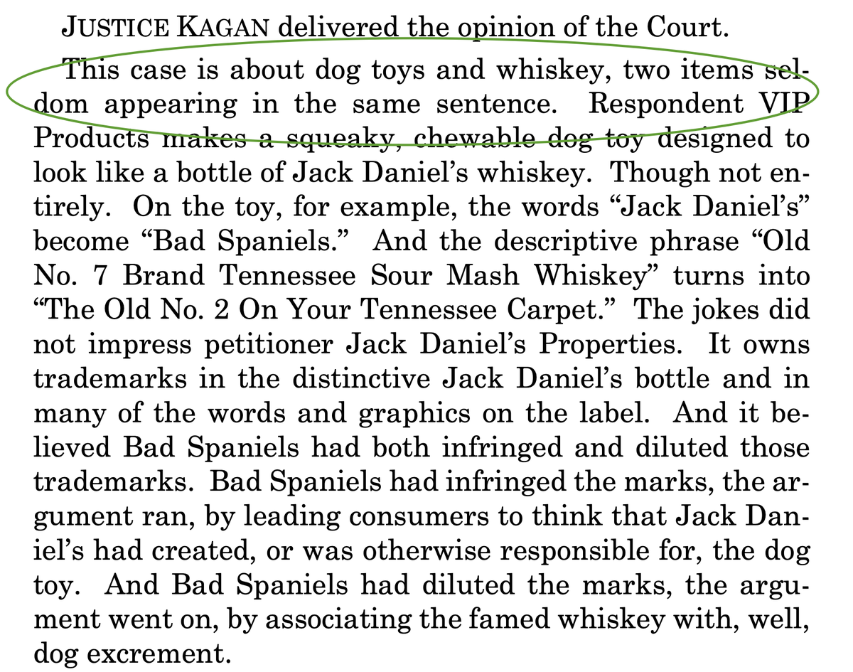 legalwritingpro's tweet photo. For contrast, this time I asked ChatGPT to write the Kagan opener in the style of Donald Trump. Pretty accurate, eh? https://t.co/A2tr9afvgi