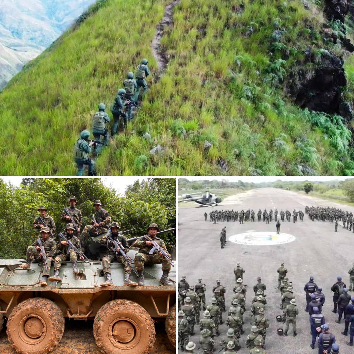 Es más fácil que un camello entre por el ojo de una aguja, que un soldado patriota se acerque a una lunática con   delírium tremens (para llorar, rezar, pedirle que no lo abandone y que le diga que no está sola, la va a proteger y otras fantasías).  

Un soldado venezolano jamás
