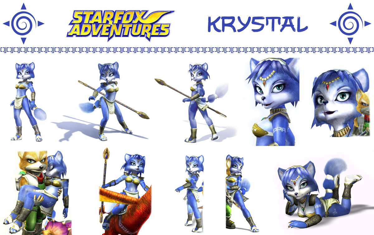 Some sort of Krystal reference sheet with her SFA outfit, made by myself using all the promo images I could find online.

#krystal #starfox #starfoxadventures