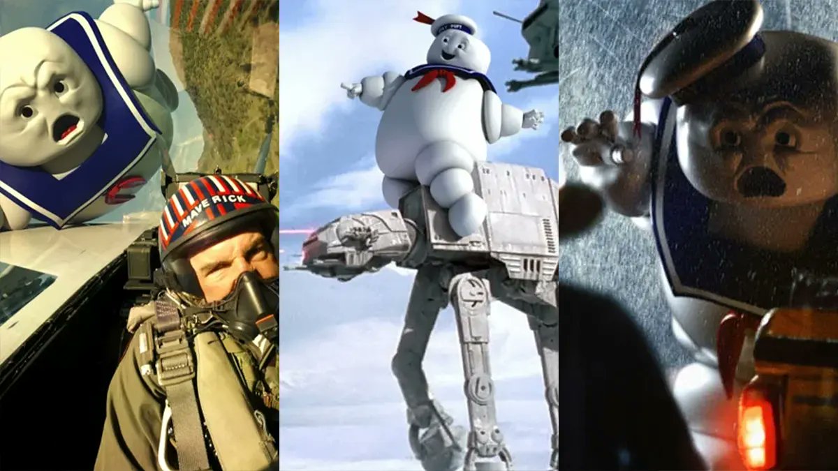 GBNewsdotcom's tweet photo. Ghostbusters’ Stay Puft Marshmallow Man gets photoshopped into Hollywood’s most memorable moments - https://t.co/mW6UtkO3zJ https://t.co/zlkh5H5kcf