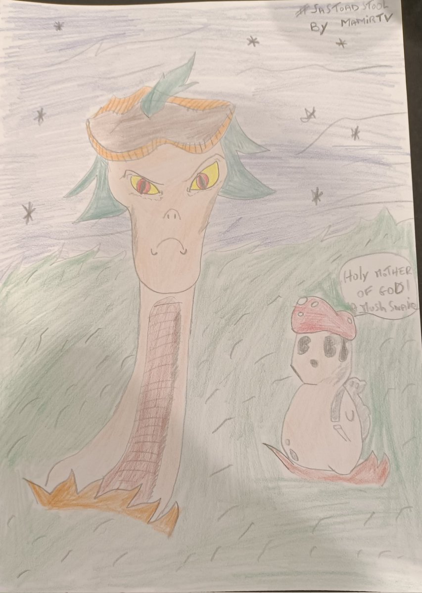 Mamir_Retro's tweet photo. J'ai des talents de dessinateur je crois ! #sastoadstool #TwitchCon https://t.co/biYI29FTED