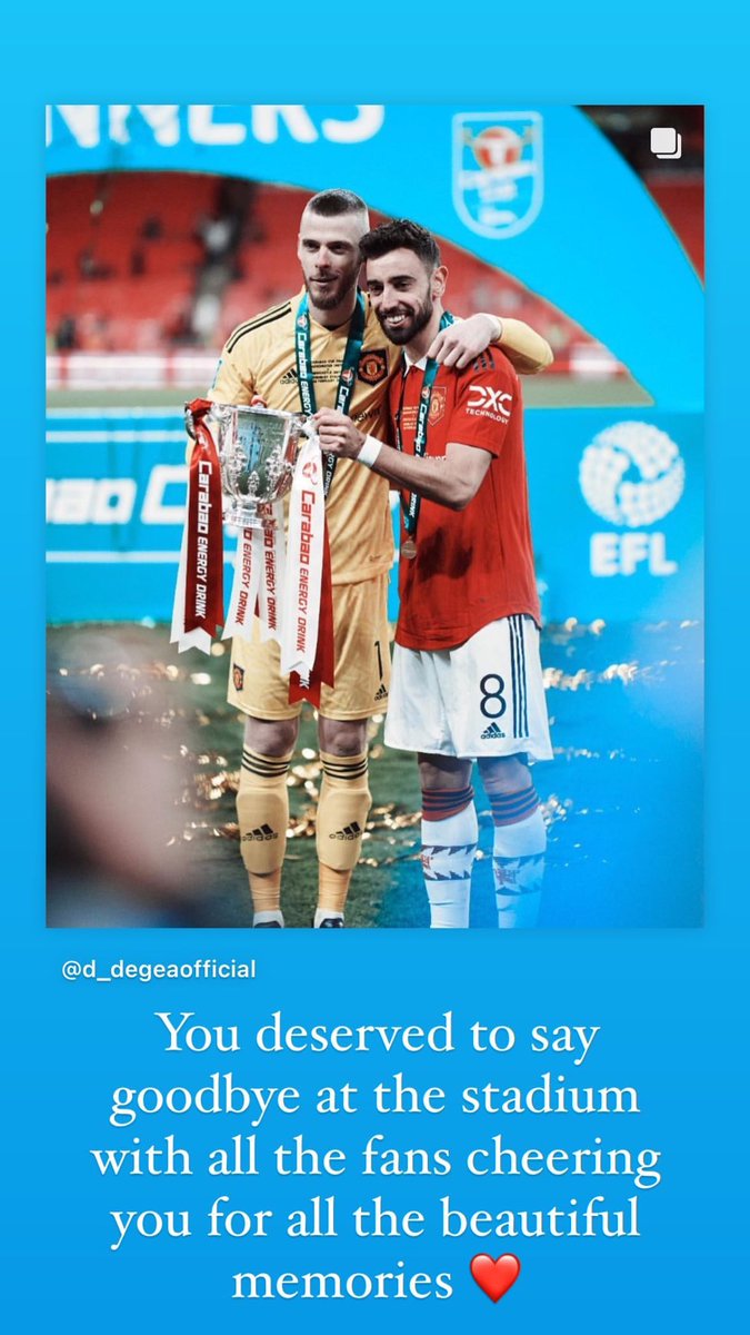 centredevils's tweet photo. 📲 Bruno Fernandes on Instagram: "You deserved to say goodbye to the stadium with all the fans cheering you for all the beautiful memories.” https://t.co/yqGGnGTsS2