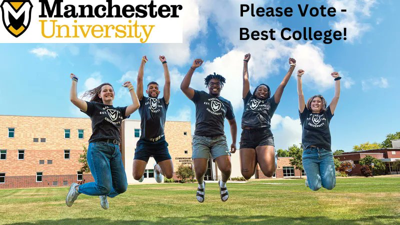Readers' Choice Awards are back, and Manchester University is in the running for 'Best College!' Voting begins today and continues until the 30th. Help us win by clicking the link below and voting every day! bit.ly/3NG3kyb
