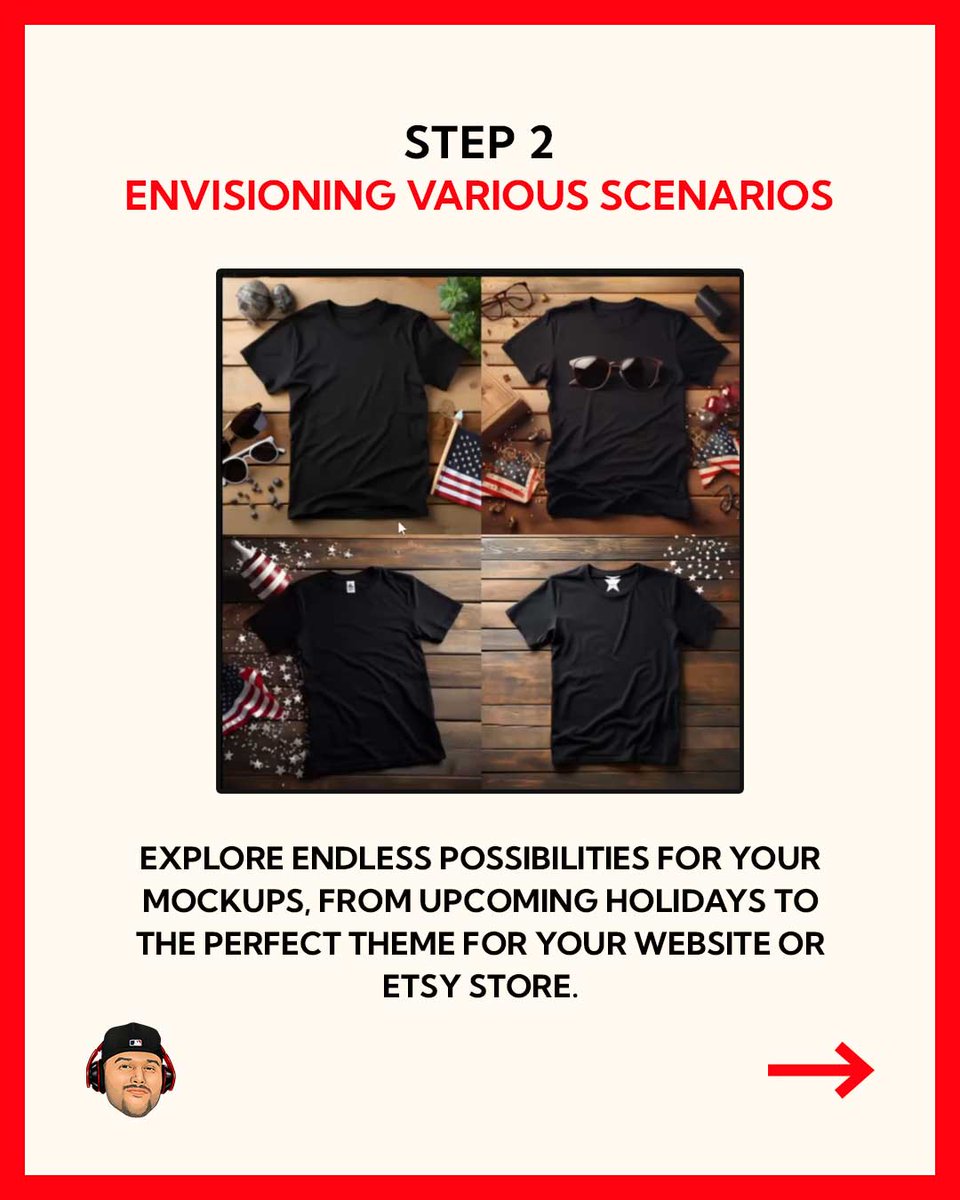 RJhustles's tweet image. How To Use Midjourney To Make Mockups 🤯 For Print On Demand Ultimate Guide Revealed! 🤖😎!
Full video: tinyurl.com/2abjxpfq
#PrintOnDemandSuccess #MaximizeProfit #PrintOnDemandTips #SuccessStrategies #OnlineBusiness #AIDesign #AiCreation #Aitools #Midjourney