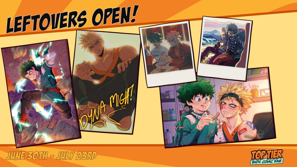 Bring your favorite Wonder Duo to your home in the form of beautiful BakuDeku prints! And don't forget to check our other items on your way to checkout 🤩
🛒 bkdktoptierzine.bigcartel.com