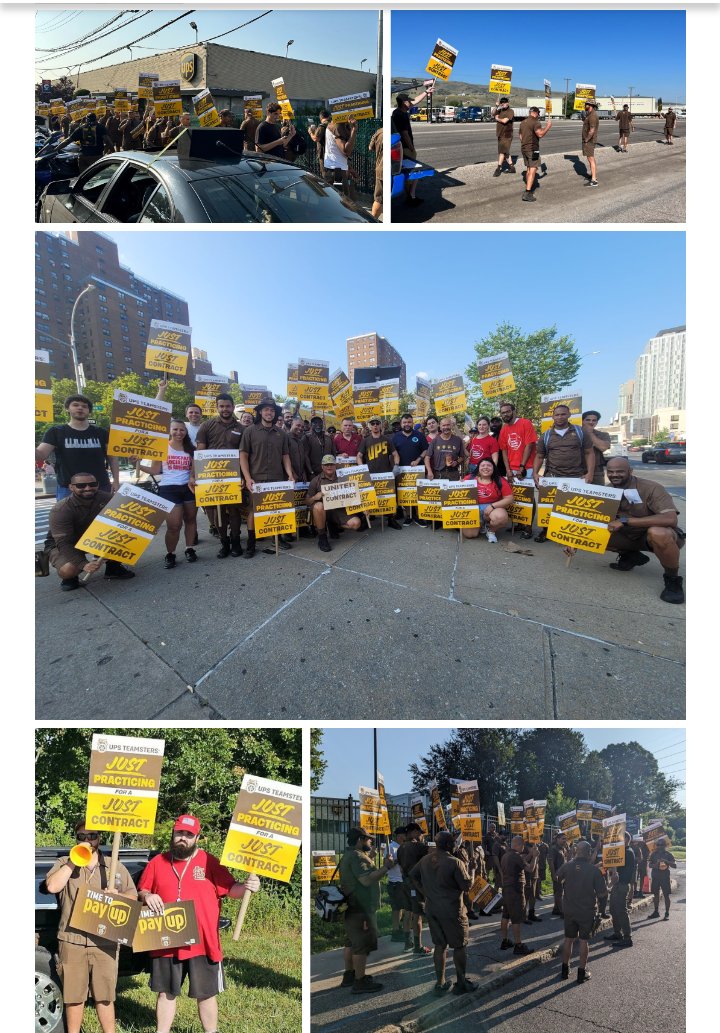 BrJoeBalkis's tweet photo. 7/6/23 #upsNegotiationsUpdate
#Practice Pickets Advance!
#Teamsters Intensify #Strike Prep!
But #TeamstersMembers need to #organize the #pickets independently &amp; encourage a #VoteNo on the #contract that @ best will fall short, so we dont get sold out.
https://t.co/hDXXkTlagQ https://t.co/t9CiMkFPKE