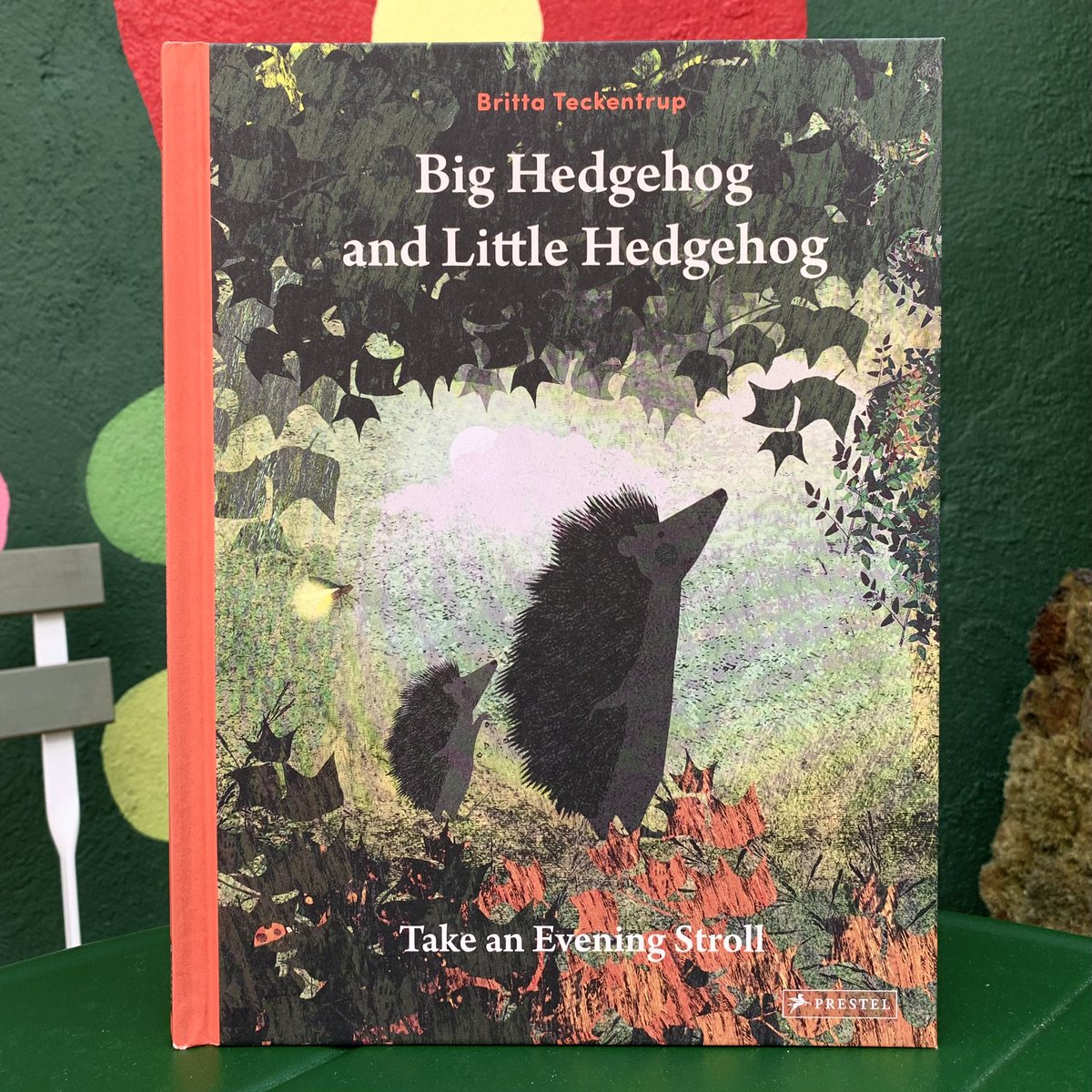 talesfortadpole's tweet image. This charming picture book by #BrittaTeckentrup encourages children to slow down and take a moment to wonder at #Nature 🦔 
As Little Hedgehog and Big Hedgehog stroll home together one evening, Little Hedgehog wishes to watch as the countryside readies itself for nighttime 🌜