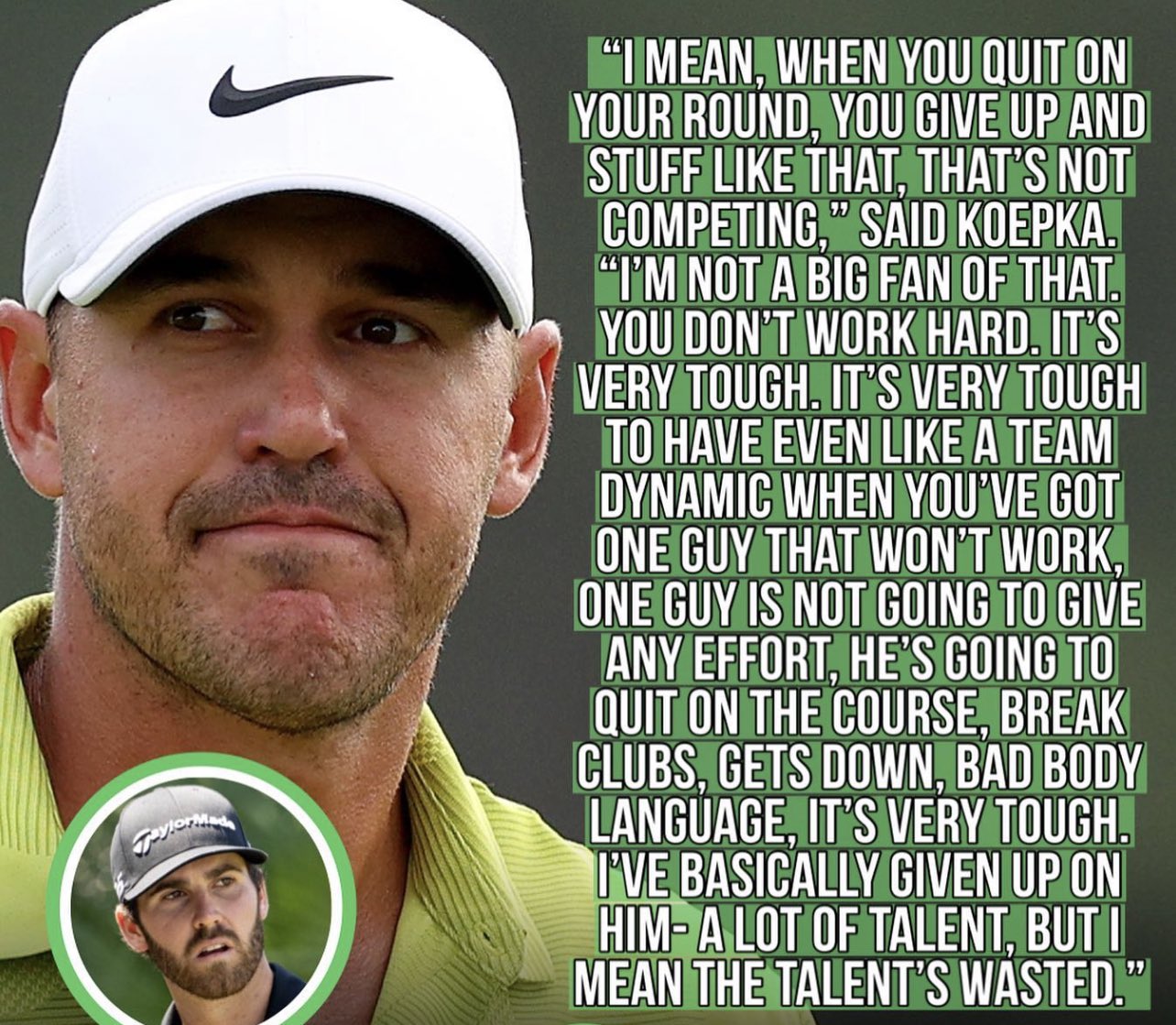 Shoe on Twitter "I must admit, Brooks Koepka is growing on me. There