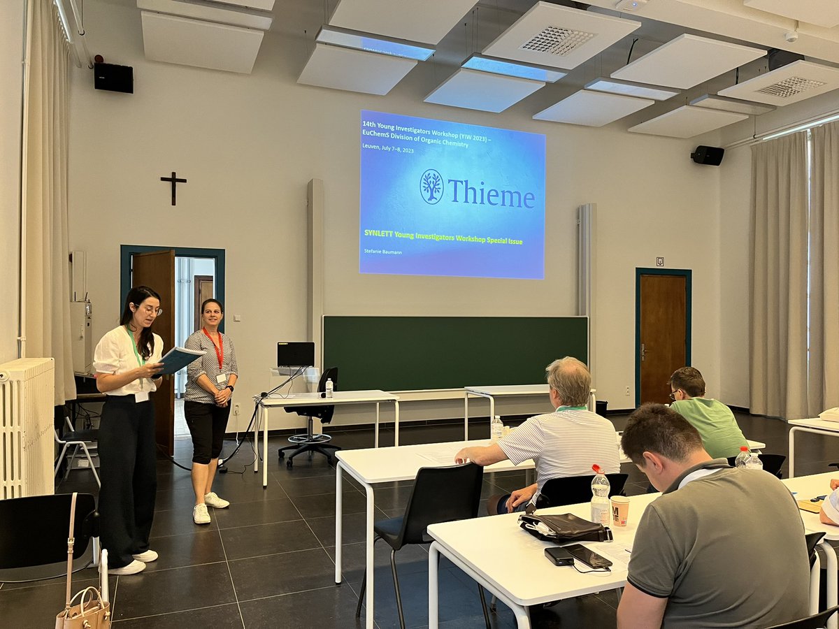 upen14's tweet image. It's been a wonderful day at the @EuChemS_DOC #YIW2023 with a top-notch speaker lineup. The session on radical chemistry is being presided over by one of our bright young scientists, @Monica_loliva.