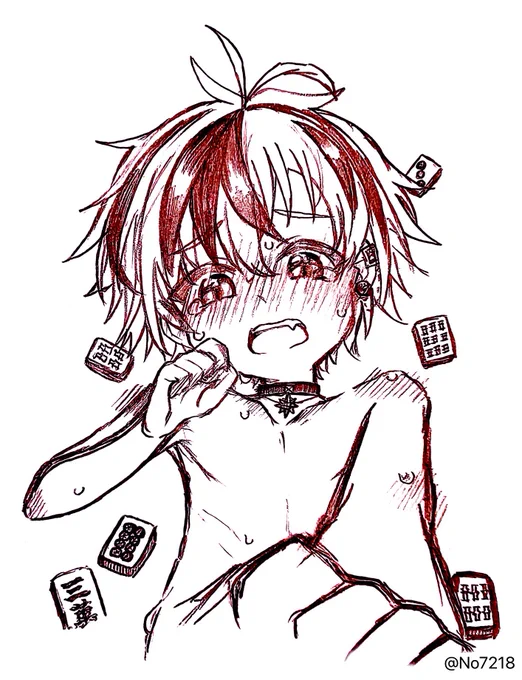 手が勝手に描いてた #勝にはまだ早い 