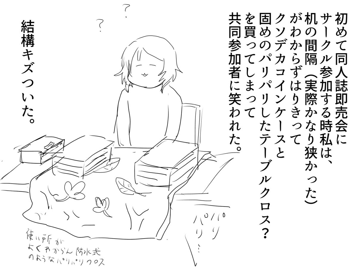 思い出漫画
ワンスペースがずっと狭くて圧迫感あんだよな
2スペースでやっとゆったりって感じ https://t.co/nb75rVRNvl