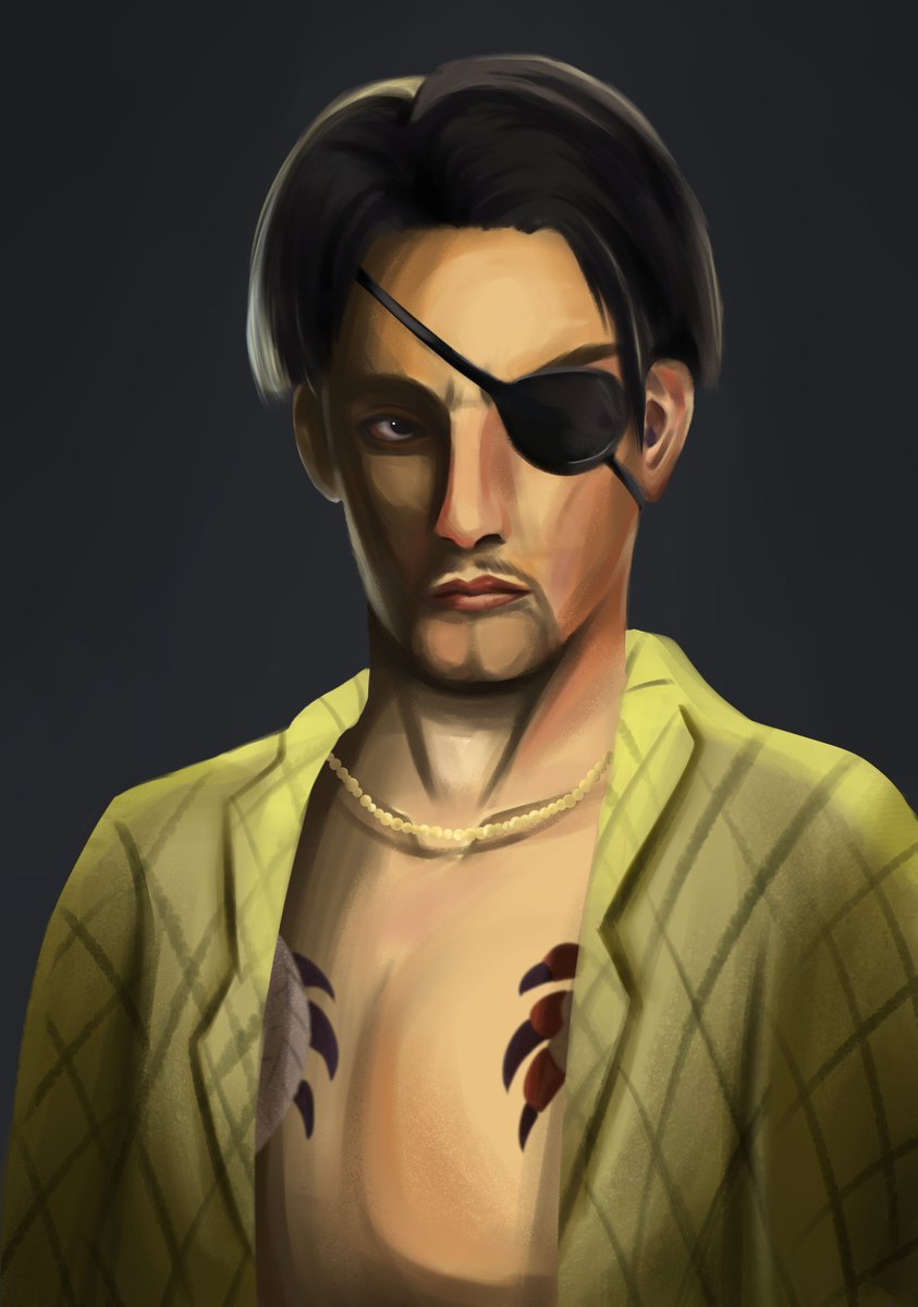 Pathogenus's tweet image. Recently started going down the rabbit hole of Yakuza games and I'm enjoying every second of it. I felt inspired to do this fan art.
#yakuza #yakuzakiwami #goromajima #majimagoro #fanart #AnimeArt