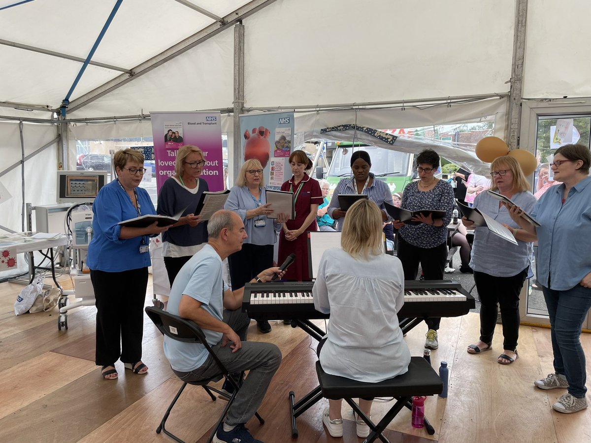 Our fantastic choir celebrating the NHS 75th birthday! @QeFacilities @Gateshead_NHS @ghntlgbt @ghnt_bame @ghntd_ability