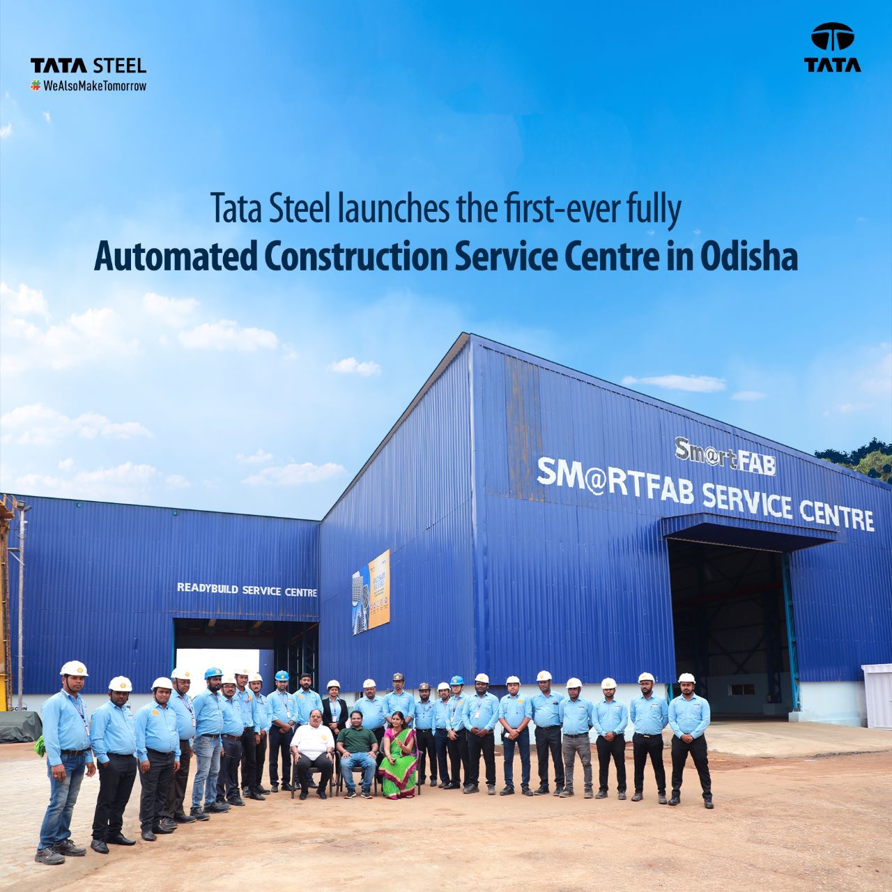 Tata Steel on X: As India's leading steel producer, we achieved a  remarkable milestone by setting-up #Odisha's first-ever fully automated  construction service centre. With this, we are setting new standards for  precision