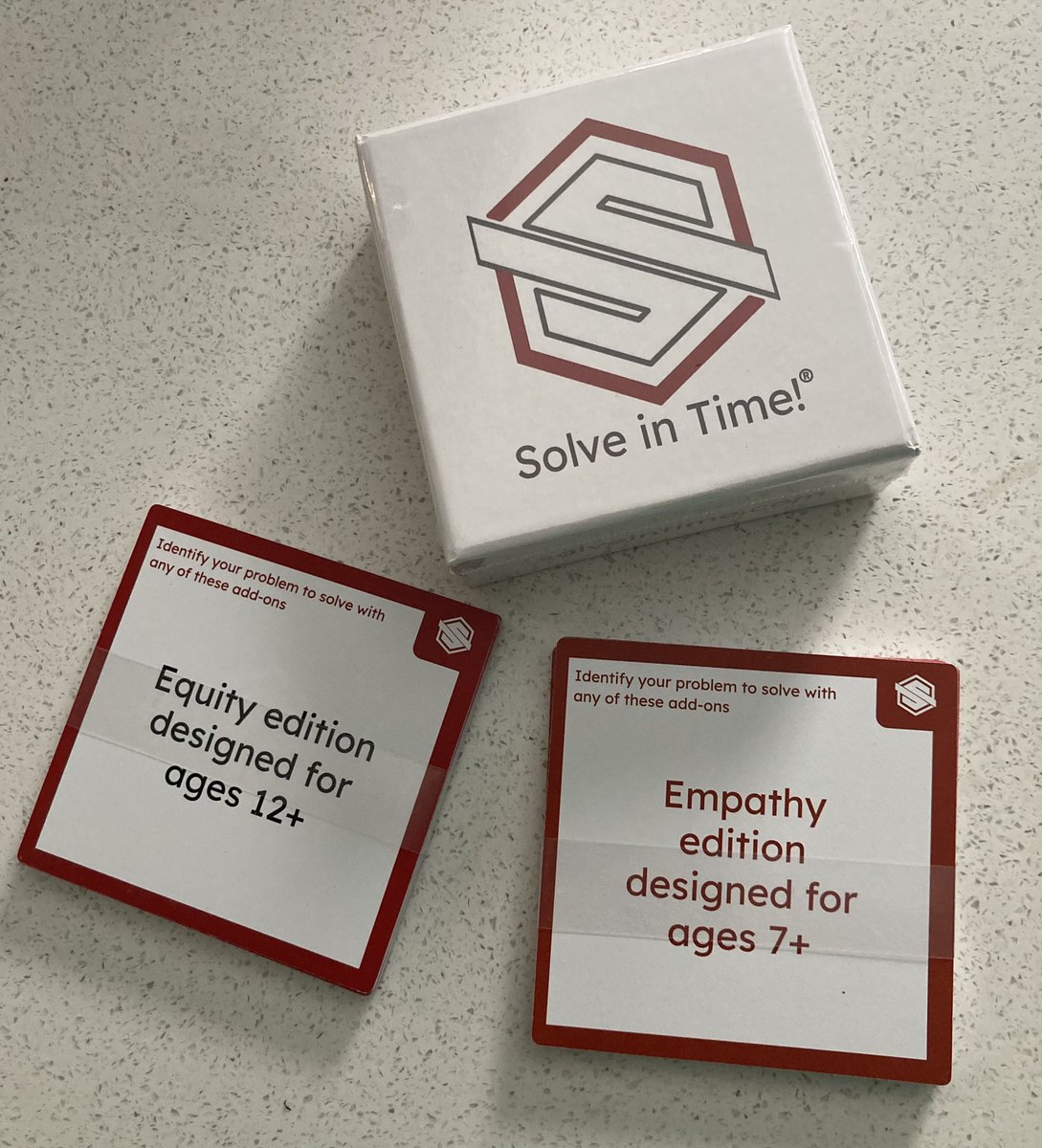 So excited to use these @deelanier @solveintime cards in my classes and with my department!