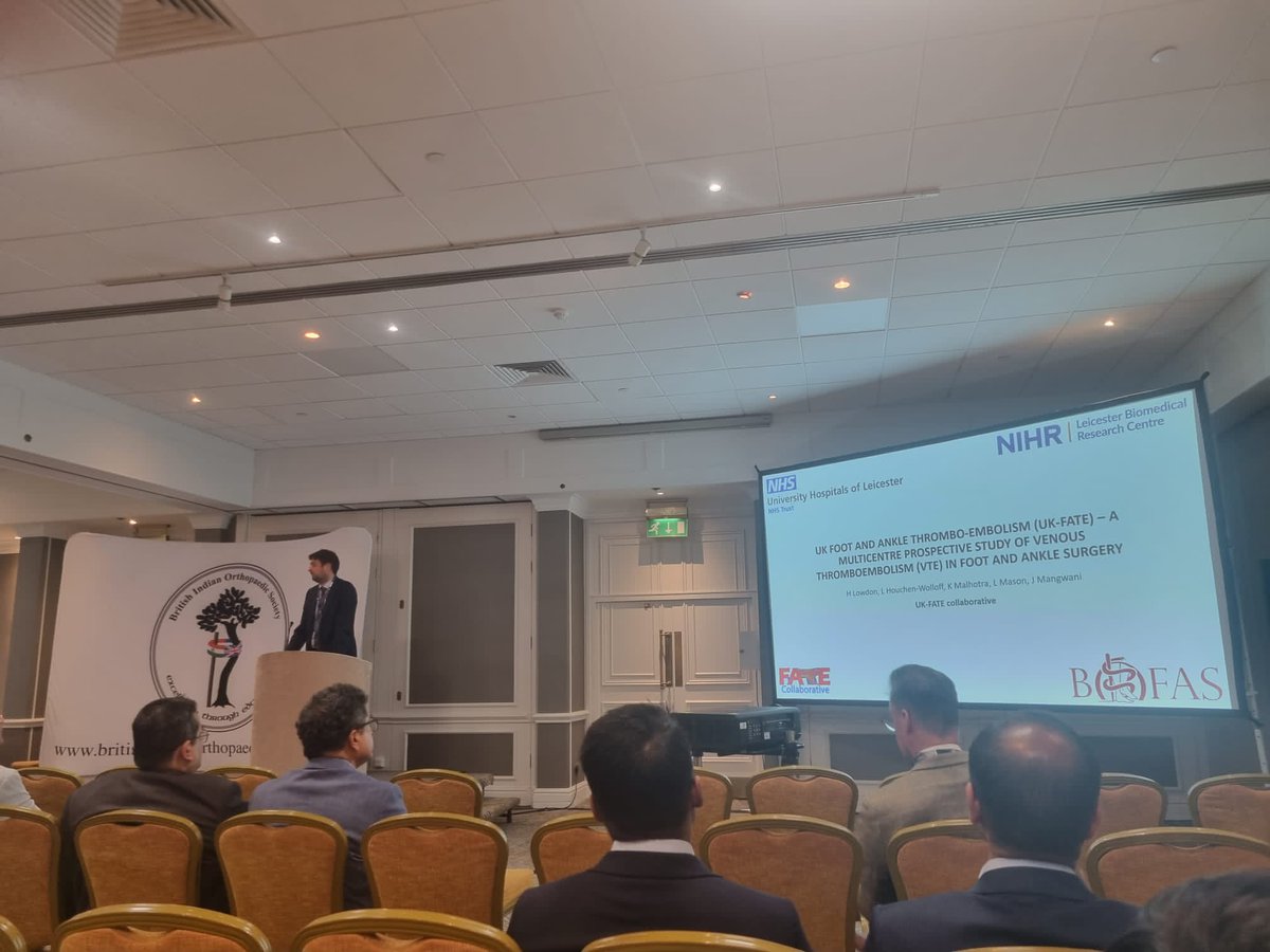 Great work by our trainees at the British Indian Orthopaedic Society meeting 2023. Hamish Lowdon (ST5) and Vidhi Adukia (ST7) <a href="/EMS_LOTA/">Leicester Orthopaedics Trainee Association</a> <a href="/Leic_hospital/">Leicester's Hospitals</a> <a href="/LeicResearch/">Research at Leicester's Hospitals</a> <a href="/leicesterortho/">LRI Trauma Orthopaedics</a> <a href="/BIOSortho/">BIOS</a>