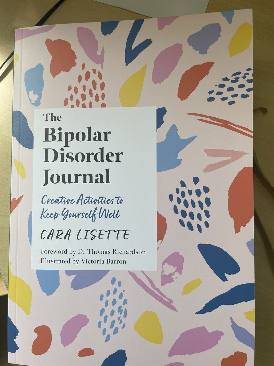 Yay! Look what arrived today - Interested to incorporate this wonderful new acquisition from <a href="/CaraLisette/">Cara Lisette</a> into teaching nurses about bipolar disorder. The Bipolar Disorder Journal: Creative Activities to Keep Yourself Well amzn.eu/d/06kFstk