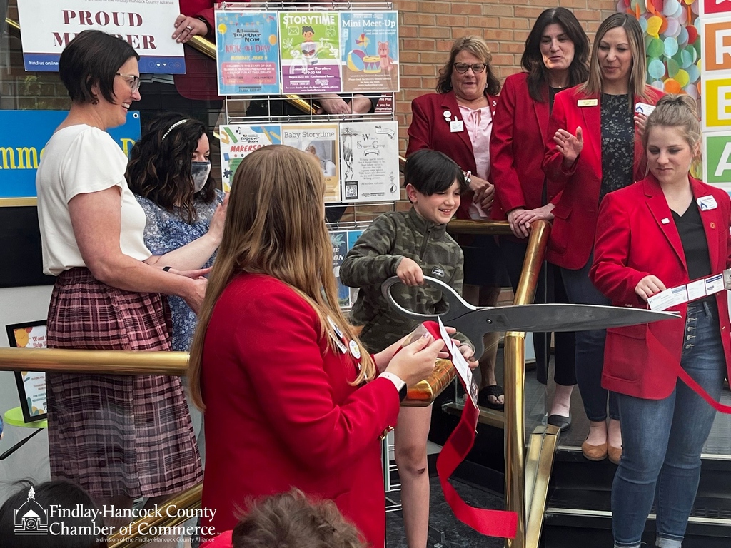 As we continue to highlight our June ribbon cuttings, we had a great time helping kick off SummerReads at the Findlay-Hancock County Public Library! It's a great way to get the whole family involved in reading this summer.