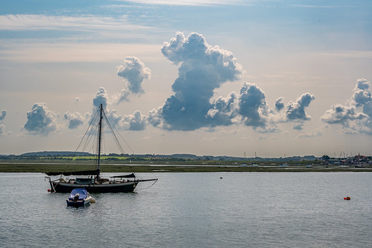 Recent shot of high tide at Wells-next-the-Sea Harbour...... @CloudAppSoc @StormHour