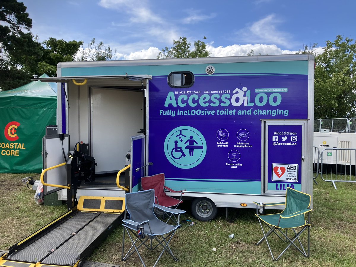 Great to see @Accessoloo #ChangingPlaces facility at @Stendhalireland making the festival experience more accessible to people with additional needs and their families ! #IncLOOsion