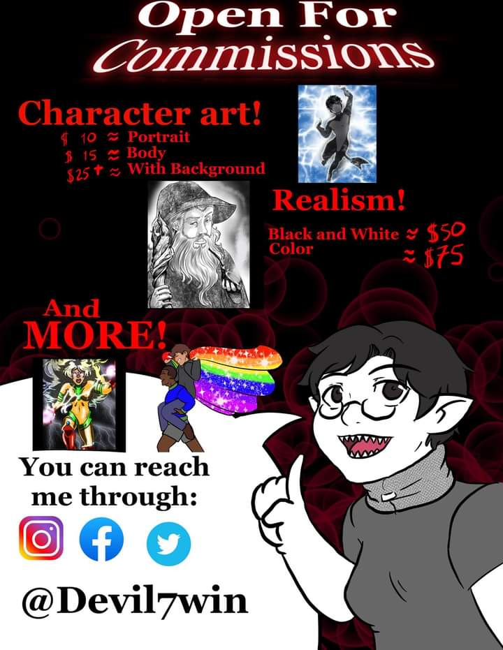 Devil7win's tweet photo. My first time opening for commissions
Check out my Instagram if interested https://t.co/ZqEkPXpWsD