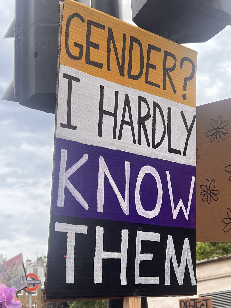 scottygb's tweet image. Love this sign at #LondonTransPride