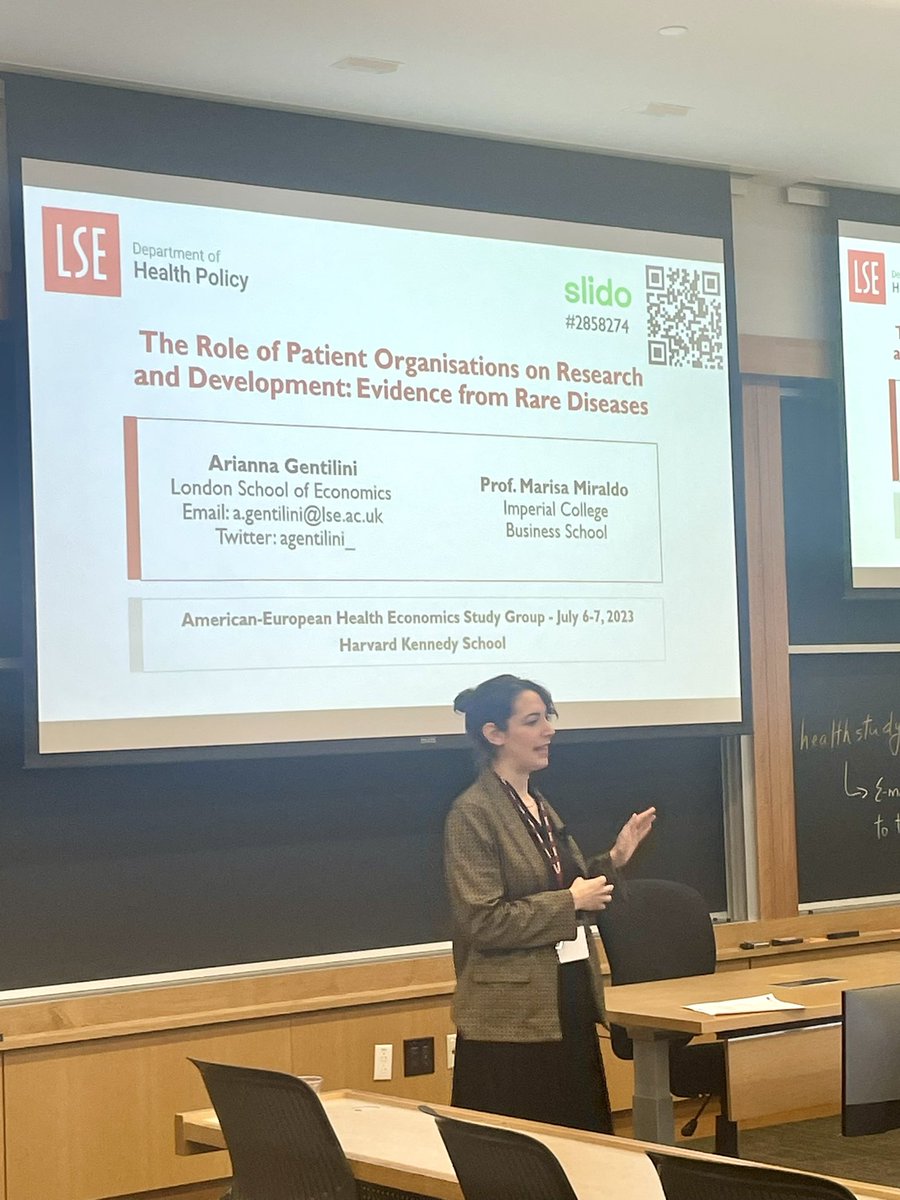 Arianna Gentilini (@agentilini_) on Twitter photo Wrapping up an inspiring two days at the #AEHESG at <a href="/Kennedy_School/">Harvard Kennedy School</a>! Delighted to present our ongoing research with Prof. <a href="/mmiraldo/">Professor Marisa Miraldo</a> on patient organizations in rare disease R&D. A special thanks to the organizers <a href="/CatiaNicodemo/">Catia Nicodemo</a> <a href="/amitabhchandra2/">Amitabh Chandra</a> <a href="/MosconeF/">Francesco Moscone</a> and all attendees! Wrapping up an inspiring two days at the #AEHESG at <a href="/Kennedy_School/">Harvard Kennedy School</a>! Delighted to present our ongoing research with Prof. <a href="/mmiraldo/">Professor Marisa Miraldo</a> on patient organizations in rare disease R&D. A special thanks to the organizers <a href="/CatiaNicodemo/">Catia Nicodemo</a> <a href="/amitabhchandra2/">Amitabh Chandra</a> <a href="/MosconeF/">Francesco Moscone</a> and all attendees!