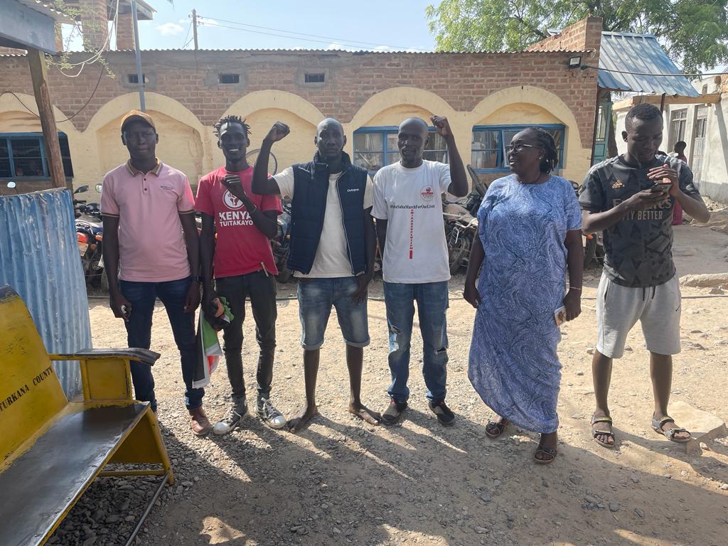 Update: All the Comrades arrested in Lodwar have been released on a cash bail of 50,000 each to attend court on Monday. #SabaSabaMarchofourlives #SabaSaba